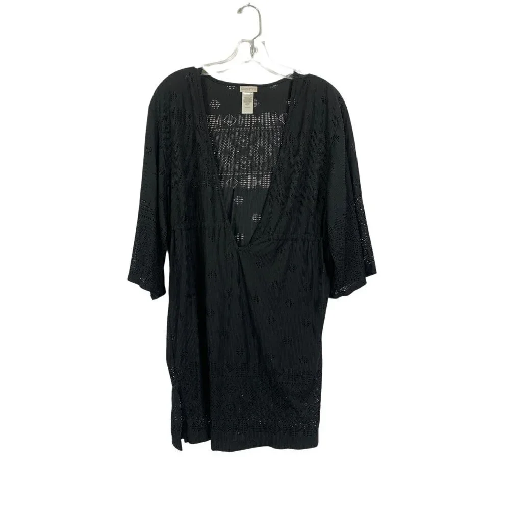 Dotti Women's Black Bathing Suit Cover Up